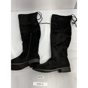 Womans Otk Boots 9 Black 1/4 Zip Pull On NWOT